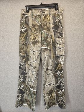 Women's Juniors 7 Camo Cargo Pants Straight Mid Rise 31" Inseam Lilac Sunset